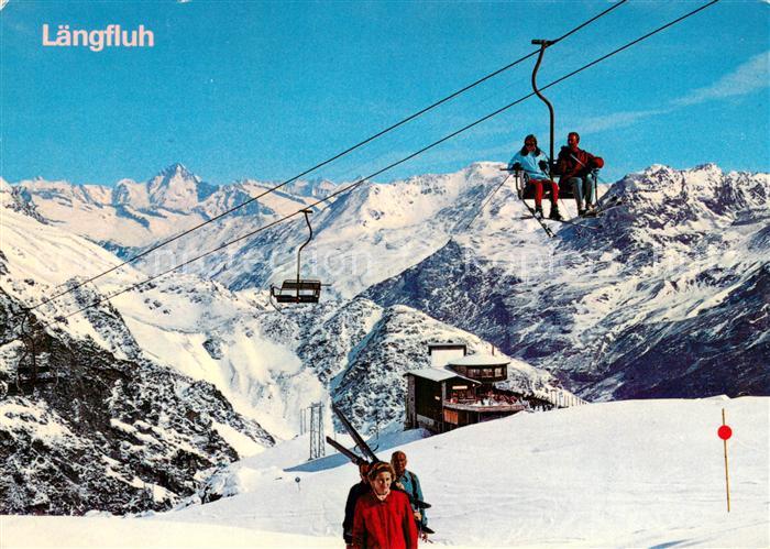 Sessellift Chairlift Telesiege Saas Fee Laengfluh