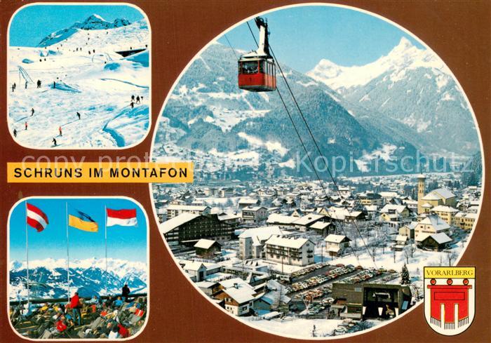 Seilbahn Cable-Car Telepherique Schruns im Montofon