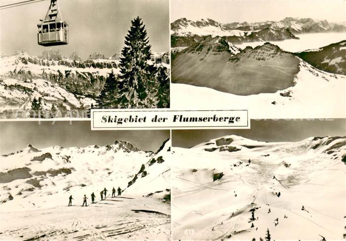 Seilbahn Cable-Car Telepherique Skigebiet der Flumserberge