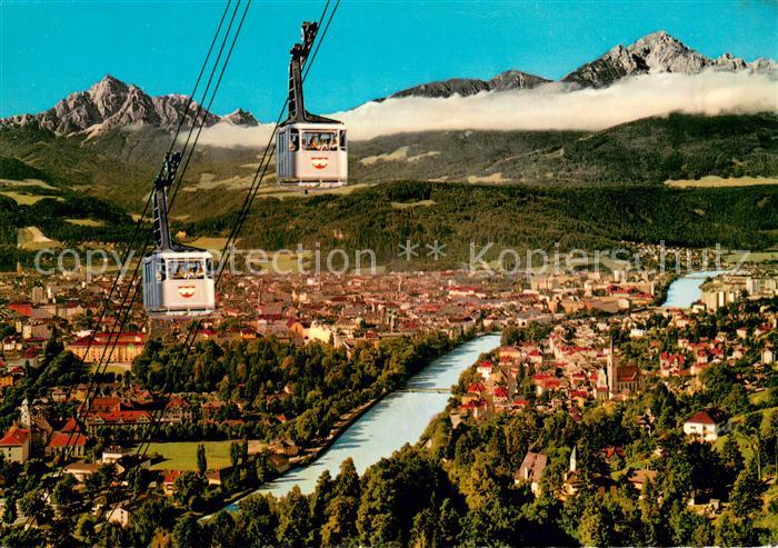 Seilbahn Cable-Car Telepherique Innsbrucker Nordkettenbahn Wagenkreuzung