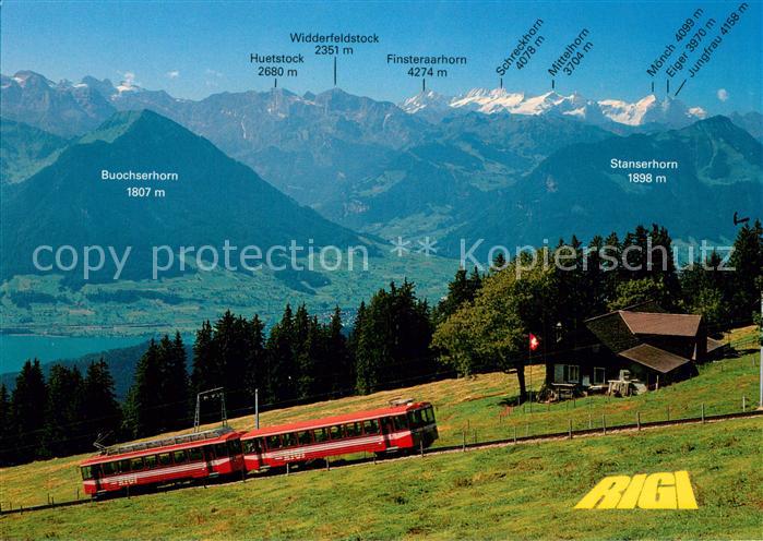 Zahnradbahn Rigi Vitznau Rigi Bahn Berner Alpen