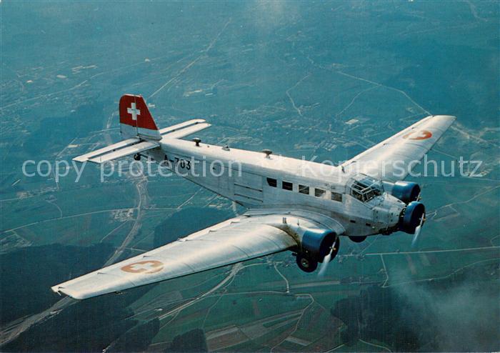 Flugzeuge Militaria Fliegermuseum Duebendorf Junkers Ju 52