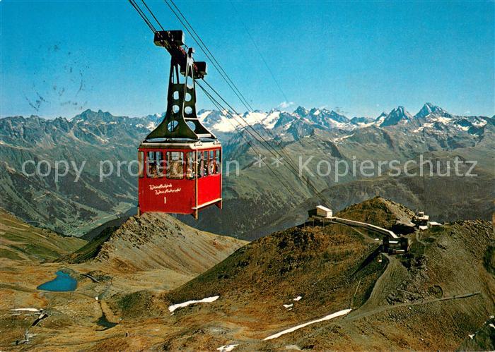 Seilbahn Cable-Car Telepherique Davos Parsenn Weissfluhgipfelbahn