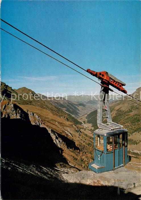 Seilbahn Cable-Car Telepherique Fleches du val des Dix