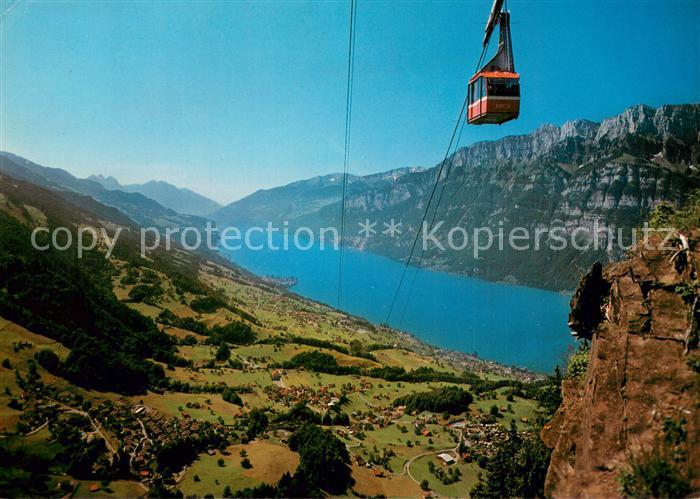 Seilbahn Cable-Car Telepherique Flunserberg