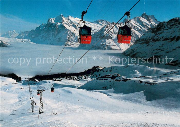 Seilbahn Cable-Car Telepherique Gondelbahn Griendelwald Maennlichen Wetterhorn S