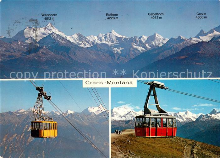 Seilbahn Cable-Car Telepherique Crans Montana