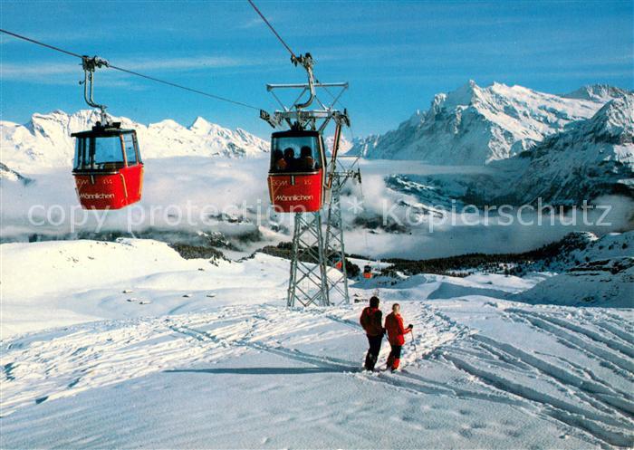 Seilbahn Cable-Car Telepherique Grindelwald Maennlichenbahn