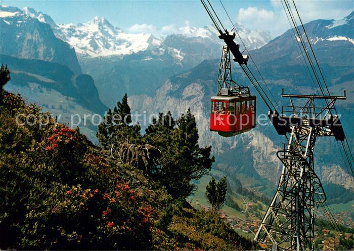 Seilbahn Cable-Car Telepherique Wegen Maennlichen Lauterbrunnental