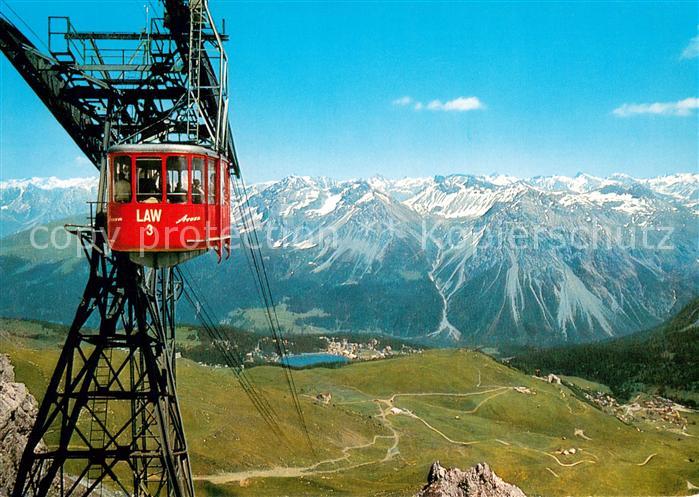 Seilbahn Cable-Car Telepherique Arosa Weisshorngipfel Law