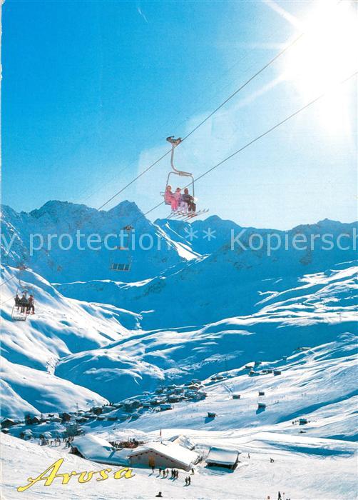Sessellift Chairlift Telesiege Arosa Tschuggenhuette