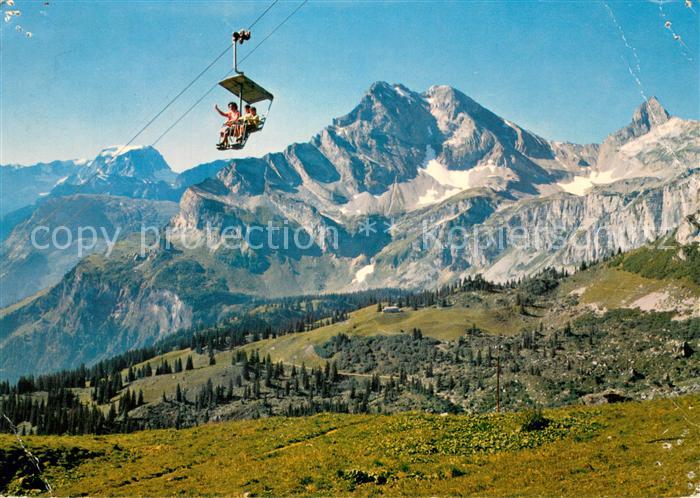 Sessellift Chairlift Telesiege Braunwald Gummen Toedi Ortstock