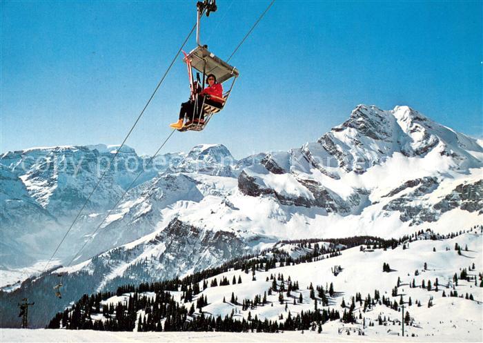 Sessellift Chairlift Telesiege Braunwald Gumen Toedi Ortstock