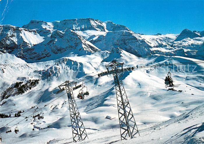 Sessellift Chairlift Telesiege Adelboden Bernen Oberland Geils Laveygrad
