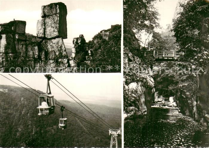 Seilbahn Cable-Car Telepherique Thale Harz Teufelsschloss Berghotel Teufelsbruec