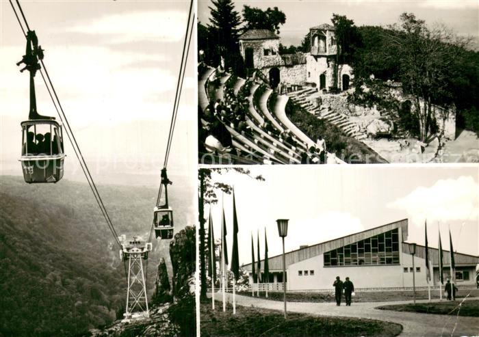 Seilbahn Cable-Car Telepherique Thale Harz Bergtheater Bergstation