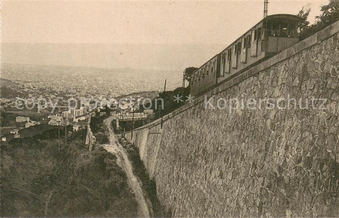 Barcelona Cataluna Tibidabo Muro del funicular