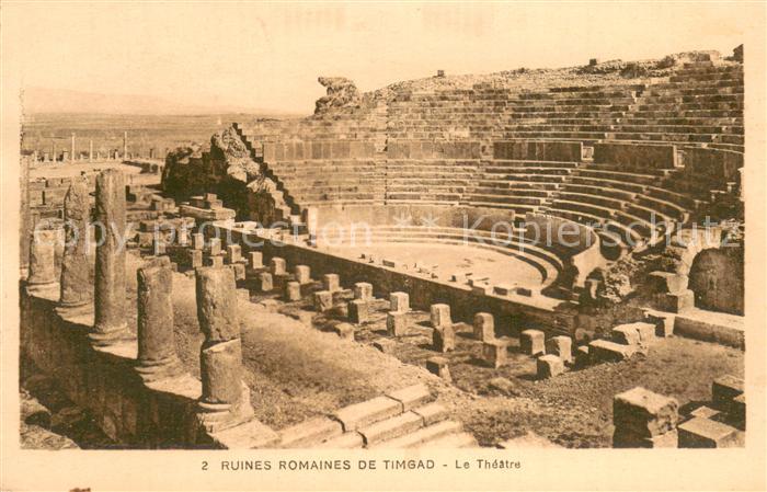 Timgad Ruines Romaines de Timgad Le Theatre