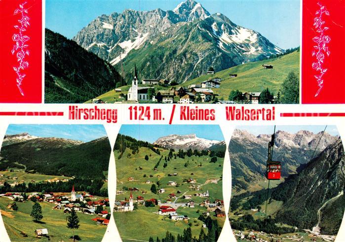 Hirschegg Kleinwalsertal Vorarlberg Ortsansicht Panorama Seilbahn
