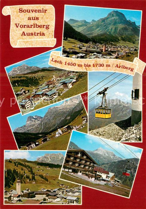 Lech Vorarlberg Panorama Teilansichten Seilbahn