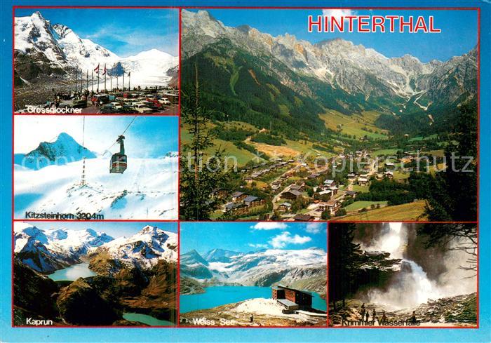 Hinterthal Grossglockner Kitzsteinhorn Kaprun Weiss See Panorama Krimmler Wasser