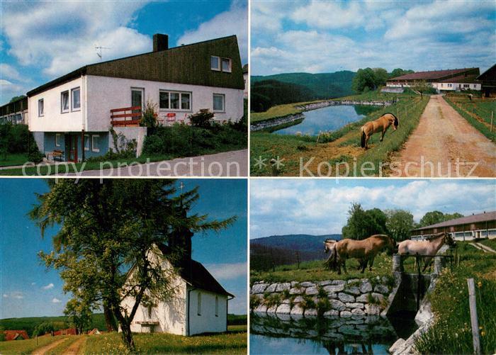 Grafenhausen Schwarzwald Hofgut Duerrenbuehl Kapelle Panorama