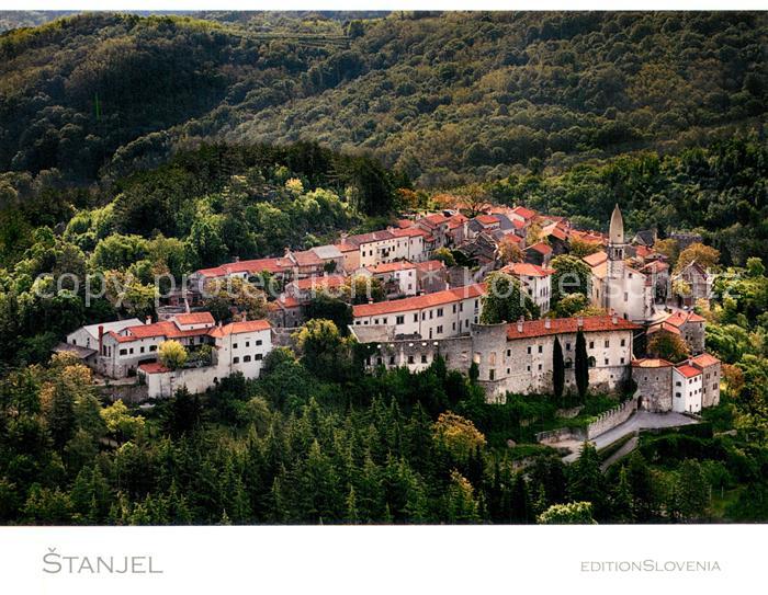 Slowenien Slovenia Stanjel Castle Fliegeraufnahme