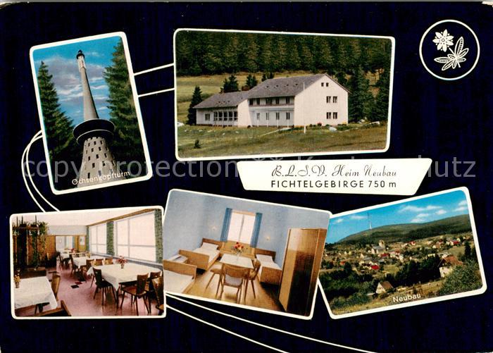 Fichtelberg Bayreuth Ochsenkopfturm Erholungsheim des Bay Landessportverbandes H