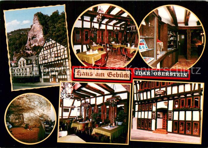 Idar-Oberstein Haus am Gebueck mit Gasthaus Zum alten Goten Gaststube Schmuckgro