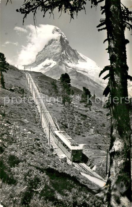 Bergbahn Gornergratbahn Zermatt Matterhorn