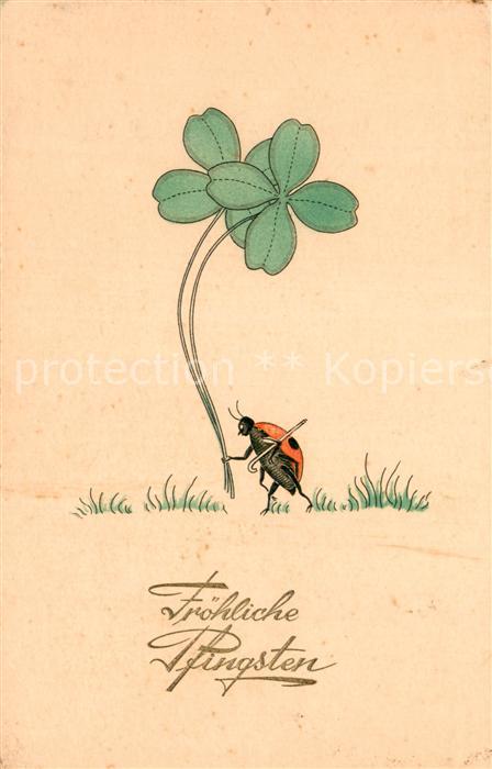 Pfingsten Pentecost Pentecote Marinkaefer Litho