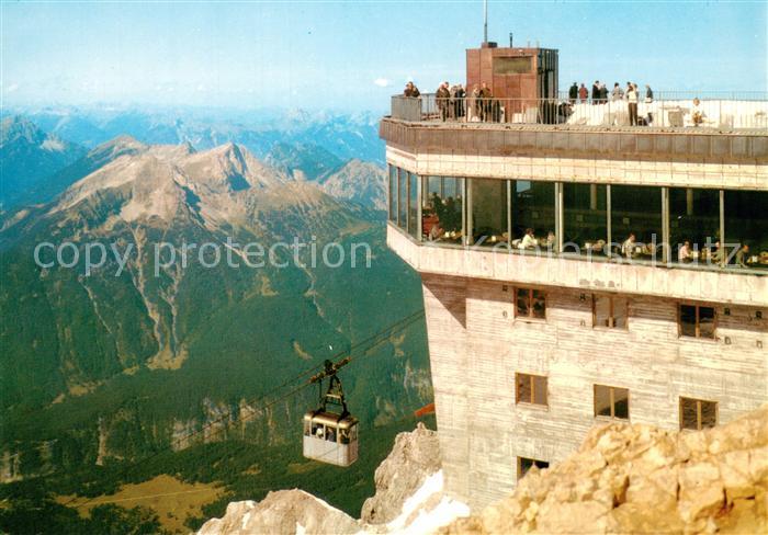 Seilbahn Cable-Car Telepherique Zugspitze Gipfelrestourant