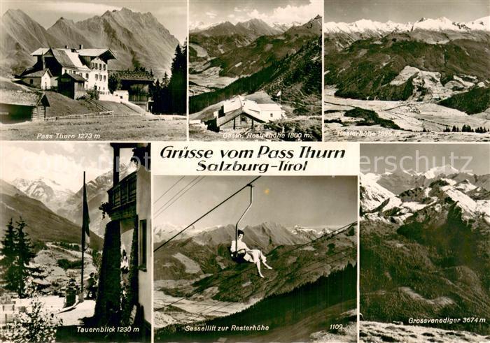 Sessellift Chairlift Telesiege Pass Thurn Salzburg Tirol