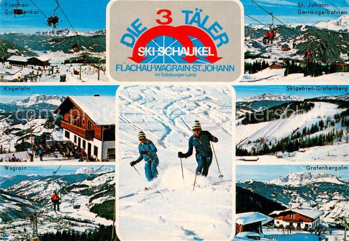 Sessellift Chairlift Telesiege Flachau Wagrain St. Jahann Die 3 TaelerSKI Schauk