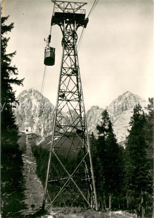Seilbahn Cable-Car Telepherique Vysoke Tatry Tatranska Lomnica