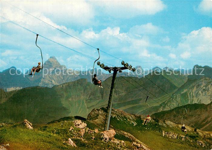Sessellift Chairlift Telesiege Nebelhorn Hochvogel Hornbachkette