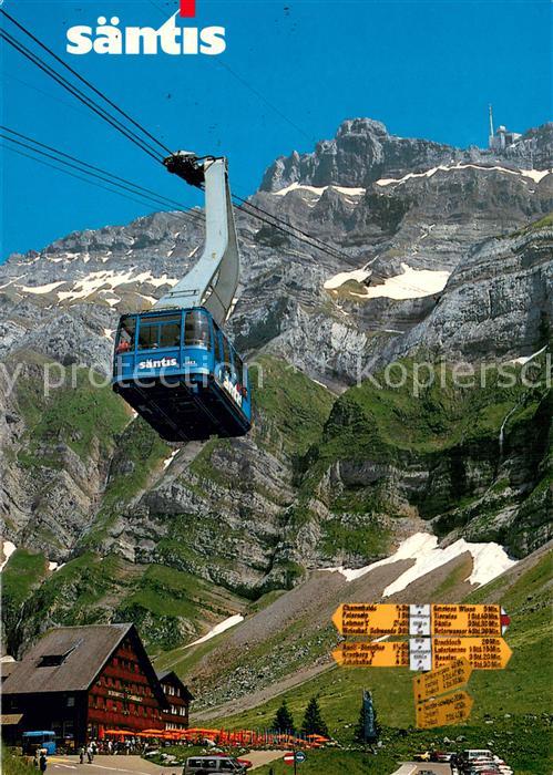 Seilbahn Cable-Car Telepherique Saentis Berghotel Schwaegalp
