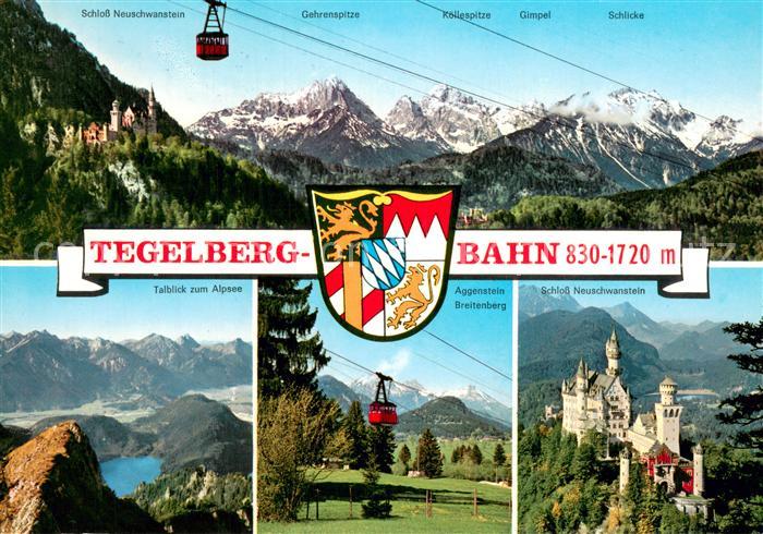 Seilbahn Cable-Car Telepherique Tegelberg Schwangau Fuessen