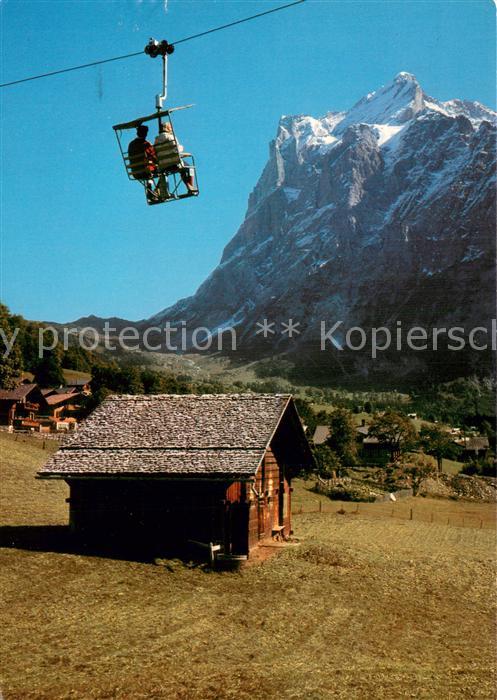 Sessellift Chairlift Telesiege Grindelwald Berner Oberland