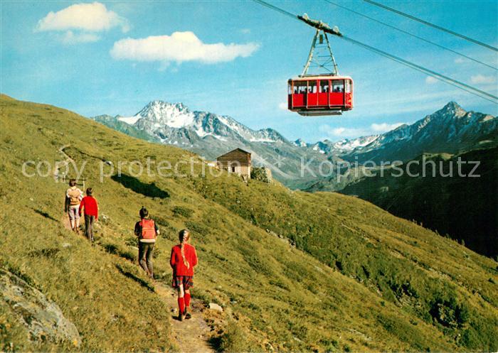 Seilbahn Cable-Car Telepherique Davos Flueela Pischabahn gegen Wisshorn