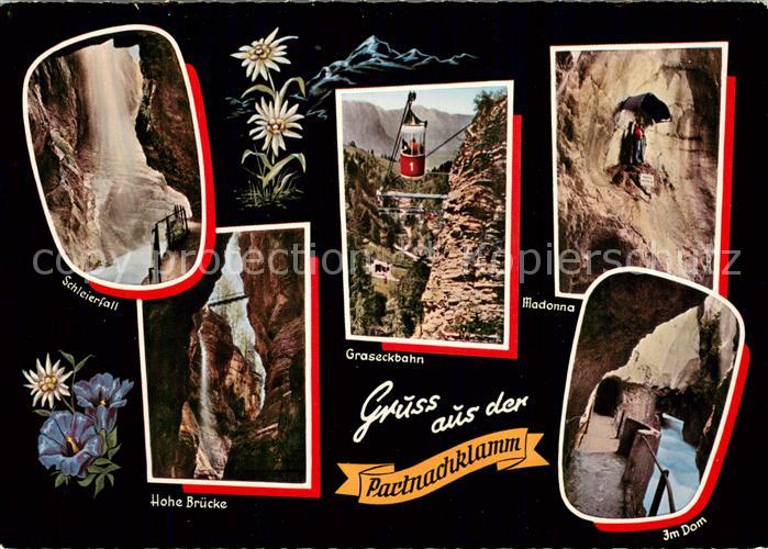 Seilbahn Cable-Car Telepherique Partnachklamm Schleierfall Hohe Bruecke Graseckb
