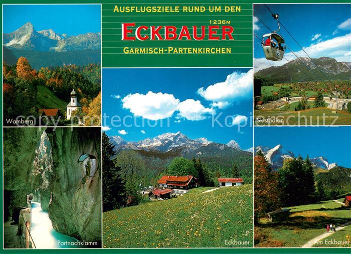 Seilbahn Cable-Car Telepherique Eckbauer Wamberg Partnachklamm Pitzner Huette