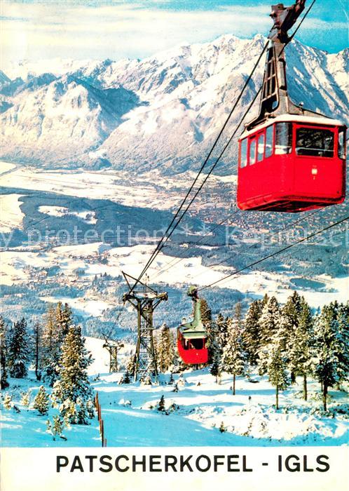 Seilbahn Cable-Car Telepherique Patscherkofel Igls
