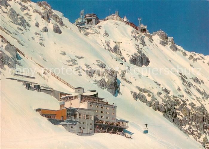 Seilbahn Cable-Car Telepherique Zugspitze mit Hotel Schneefernerhaus