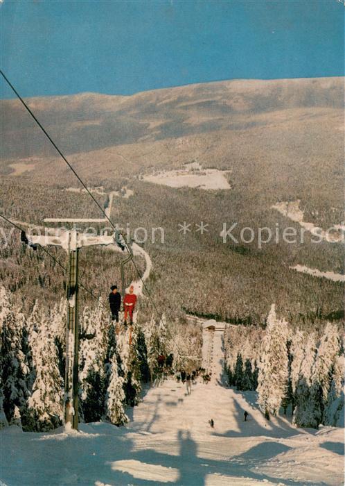 Sessellift Chairlift Telesiege Arber Schutzhaus Bayr. Wald