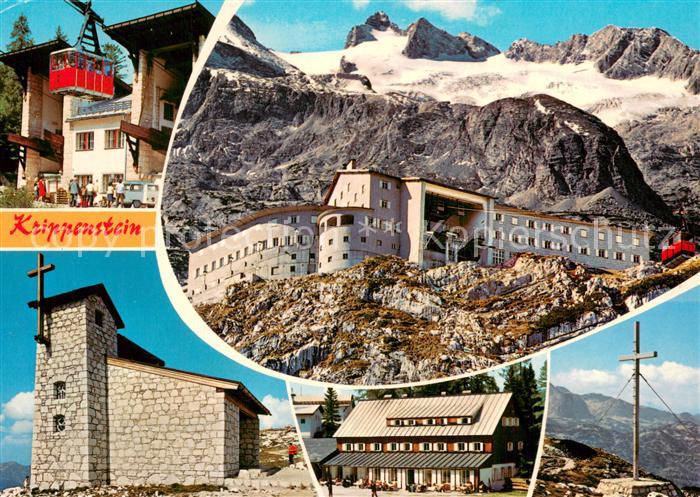Seilbahn Cable-Car Telepherique Krippenstein Berghotel  mit Hochem Dachstein
