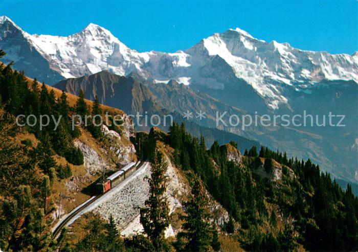 Zahnradbahn Schynige Platte Eiger Moench Jungfrau