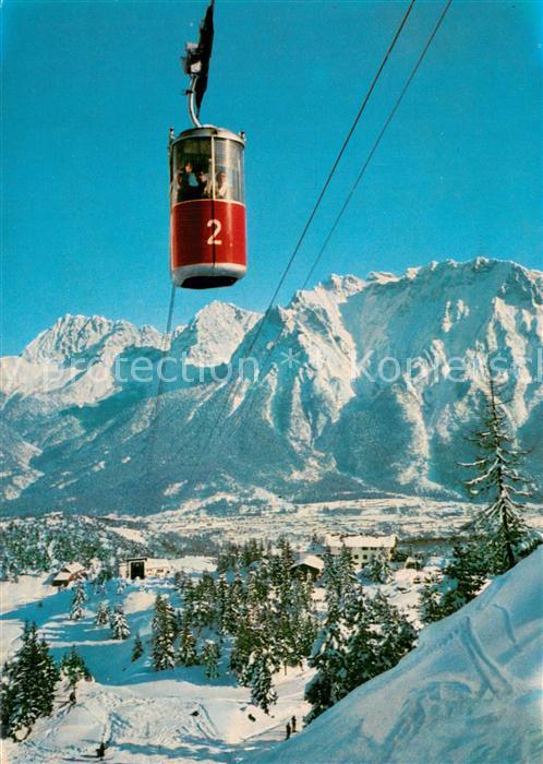 Seilbahn Cable-Car Telepherique Mittenwald Obb. Kranzbergbahn Karwendelgebirge
