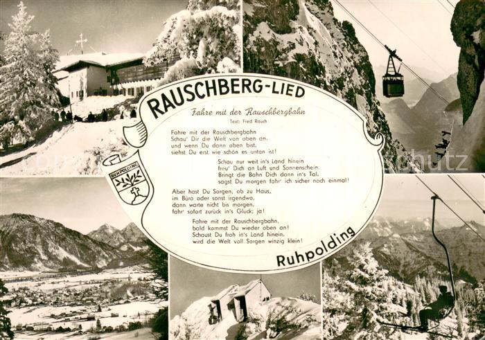Seilbahn Cable-Car Telepherique Ruhpolding Obb. Rauschbergbahn Lied