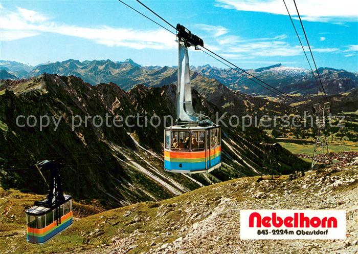 Seilbahn Cable-Car Telepherique Nebelhorn Obersdorf Allgaeu